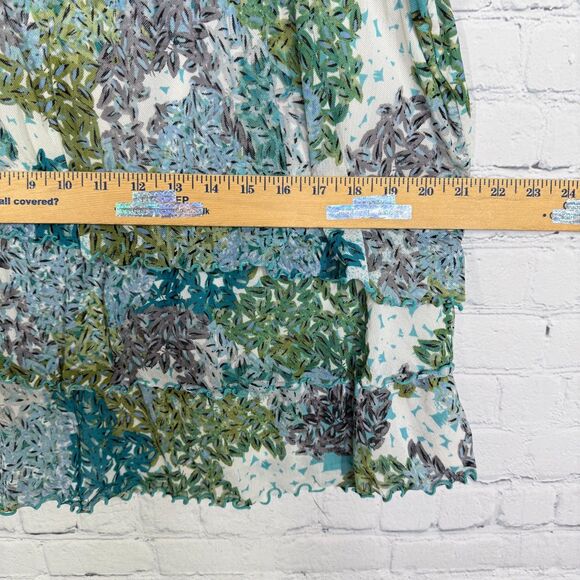 Fairy Ruffle Blouse Women Plus Size 2X Grunge Artsy Retro Layered Stretch Top - Picture 9 of 10